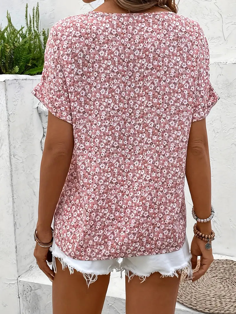Jelena - Haut Floral Estival Elégant