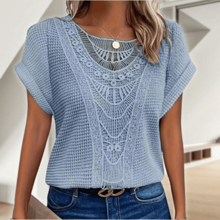 Karin - Blouse Élégante et Dentelle