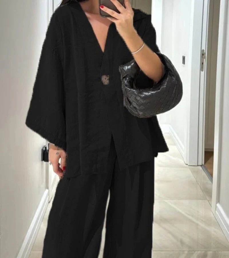 Clémentine | Ensemble Lin Décontracté