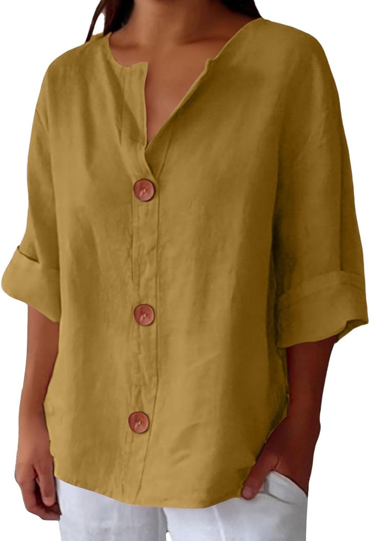 Clara - Blouse et Lin décontractée