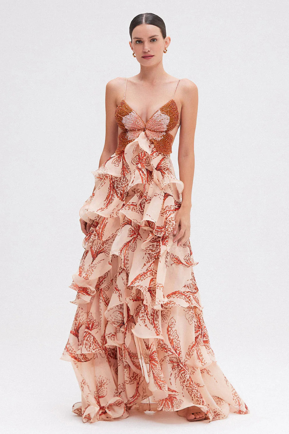 Isalie – Robe fluide à volants