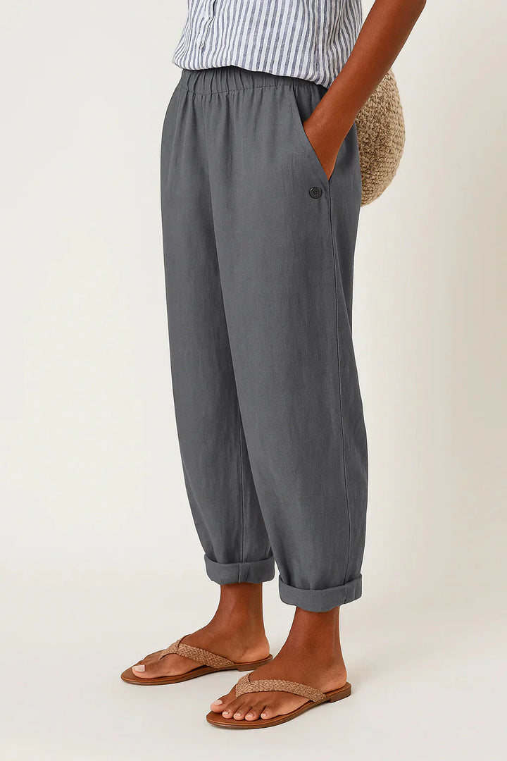 Estelle | Pantalon fluide en lin léger et confortable