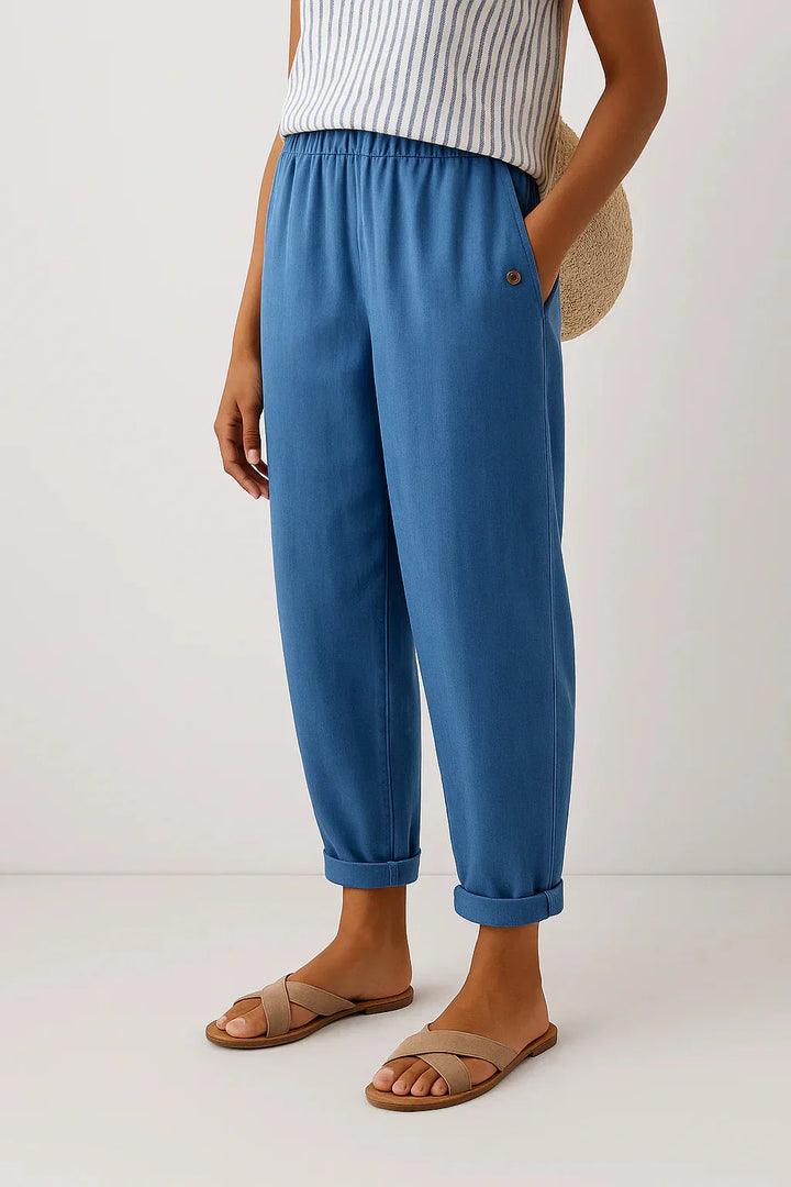 Estelle | Pantalon fluide en lin léger et confortable