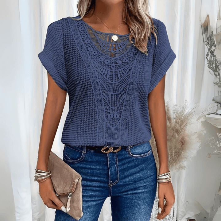 Karin - Blouse Élégante et Dentelle