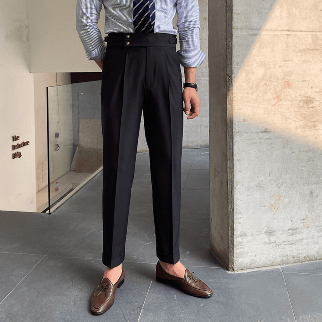 Edward - Pantalon Taille Haute Élégants