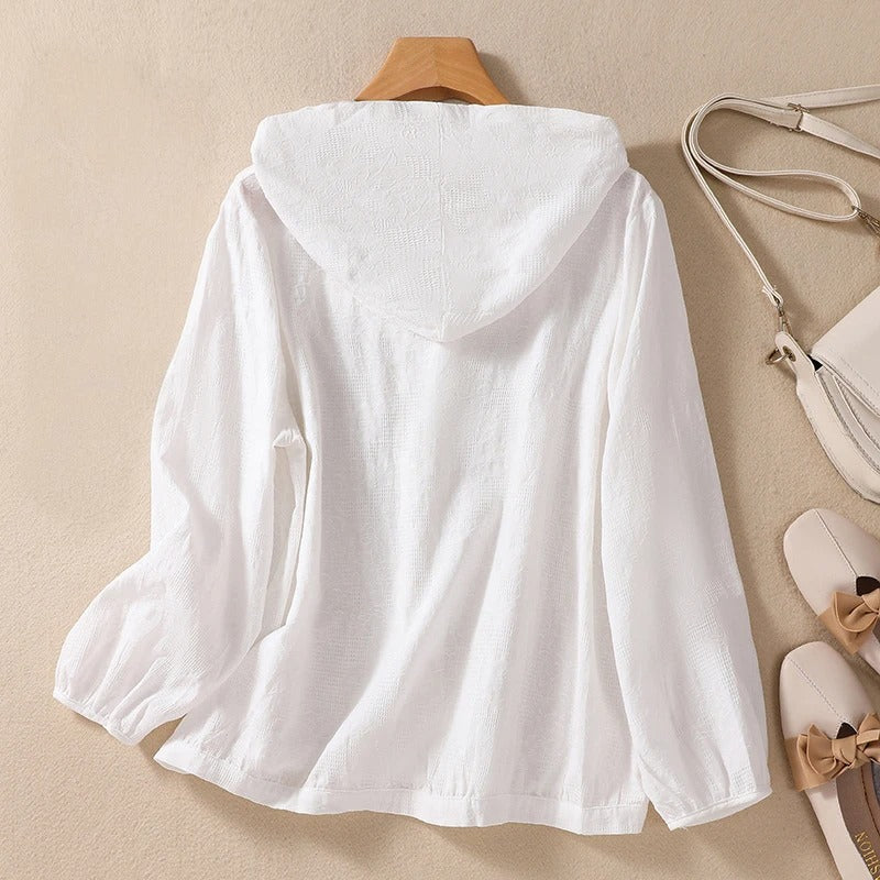 Miri - Sweat à capuche en lin léger