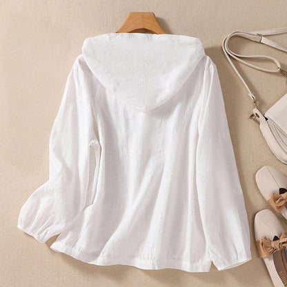 Miri - Sweat à capuche en lin léger