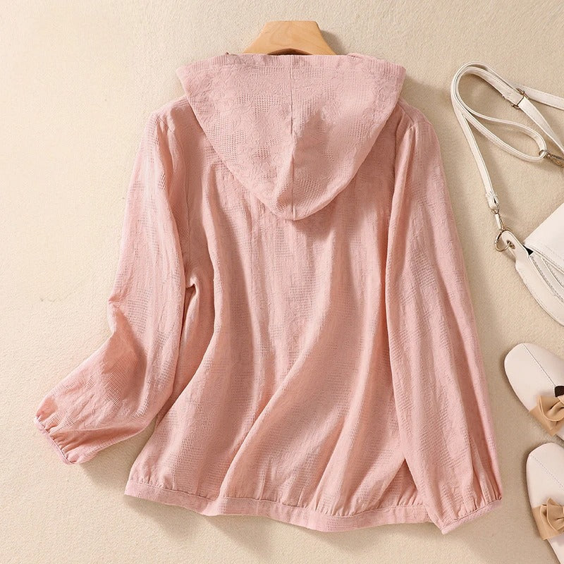 Miri - Sweat à capuche en lin léger