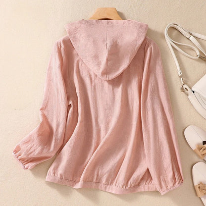 Miri - Sweat à capuche en lin léger