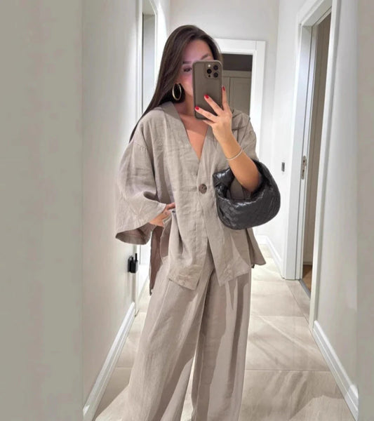 Clémentine | Ensemble Lin Décontracté