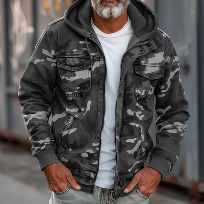 Fabian - Veste Cargo Camouflage Élégante