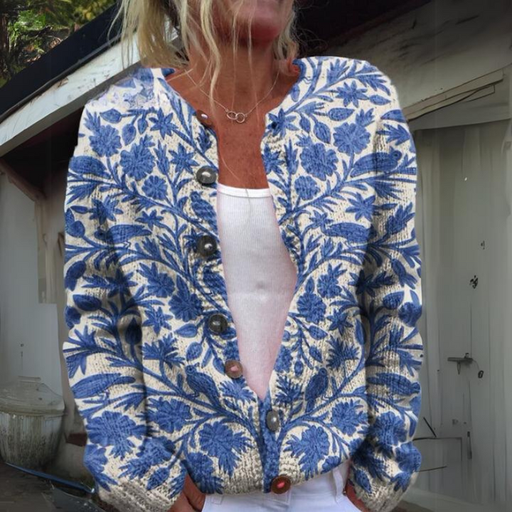 Amélie - Cardigan élégant à fleurs