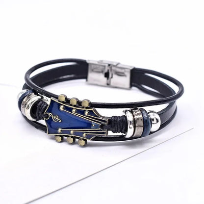 Claude - Bracelet en cuir pour guitare