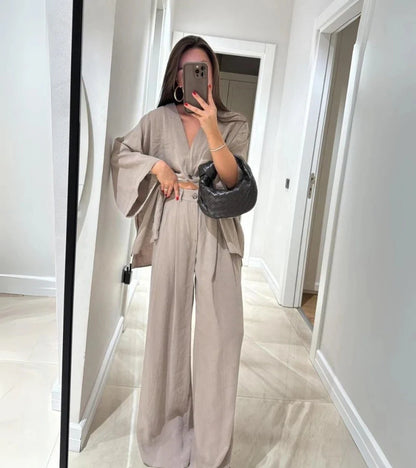 Clémentine | Ensemble Lin Décontracté