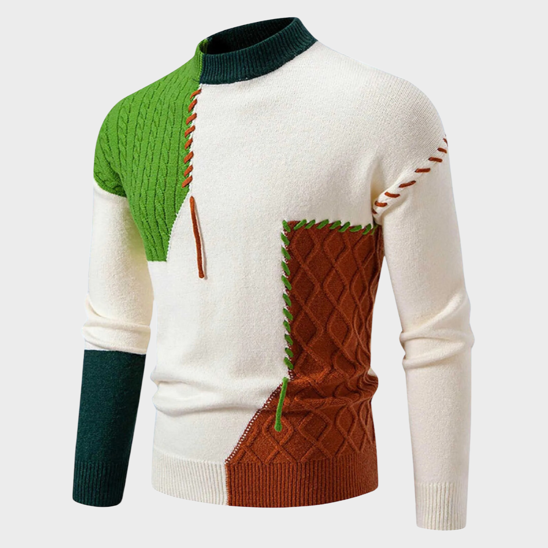 Ian - Pull Élégant À Blocs
