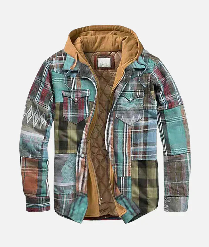 Alain | Veste patchwork à carreaux