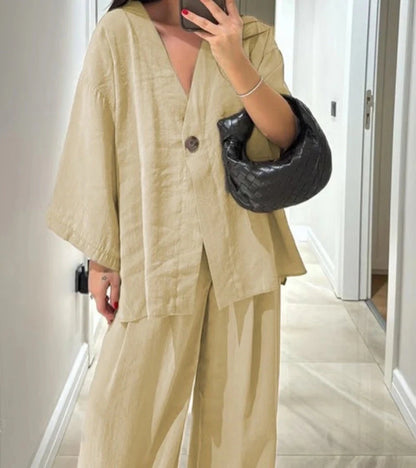 Clémentine | Ensemble Lin Décontracté