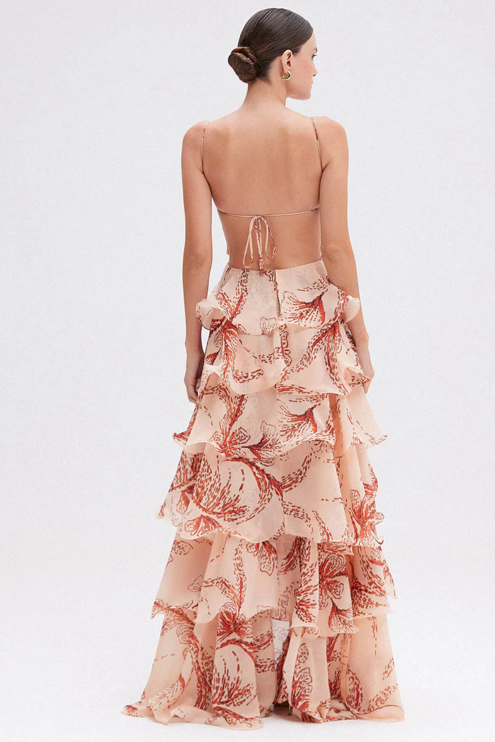 Isalie – Robe fluide à volants