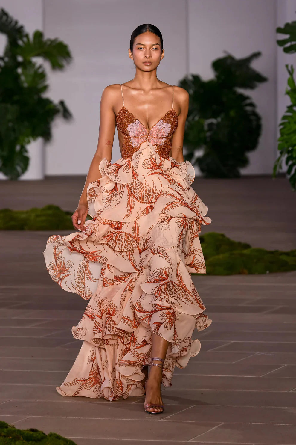 Isalie – Robe fluide à volants