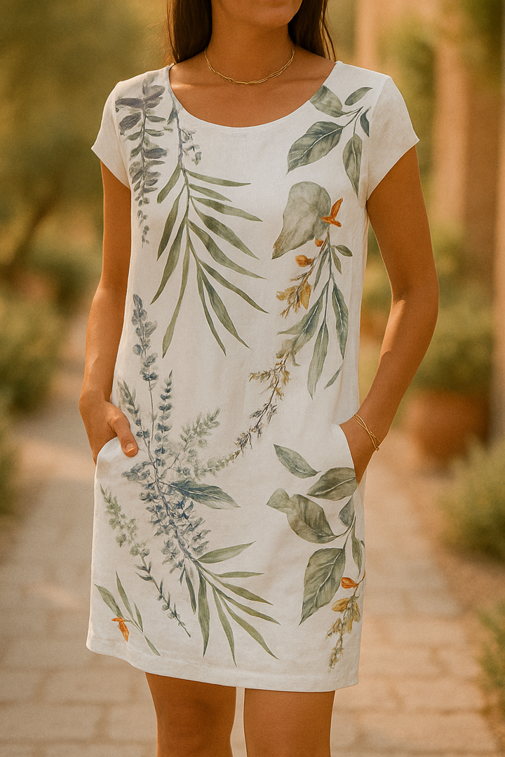 Ranya | Robe Élégante en Lin