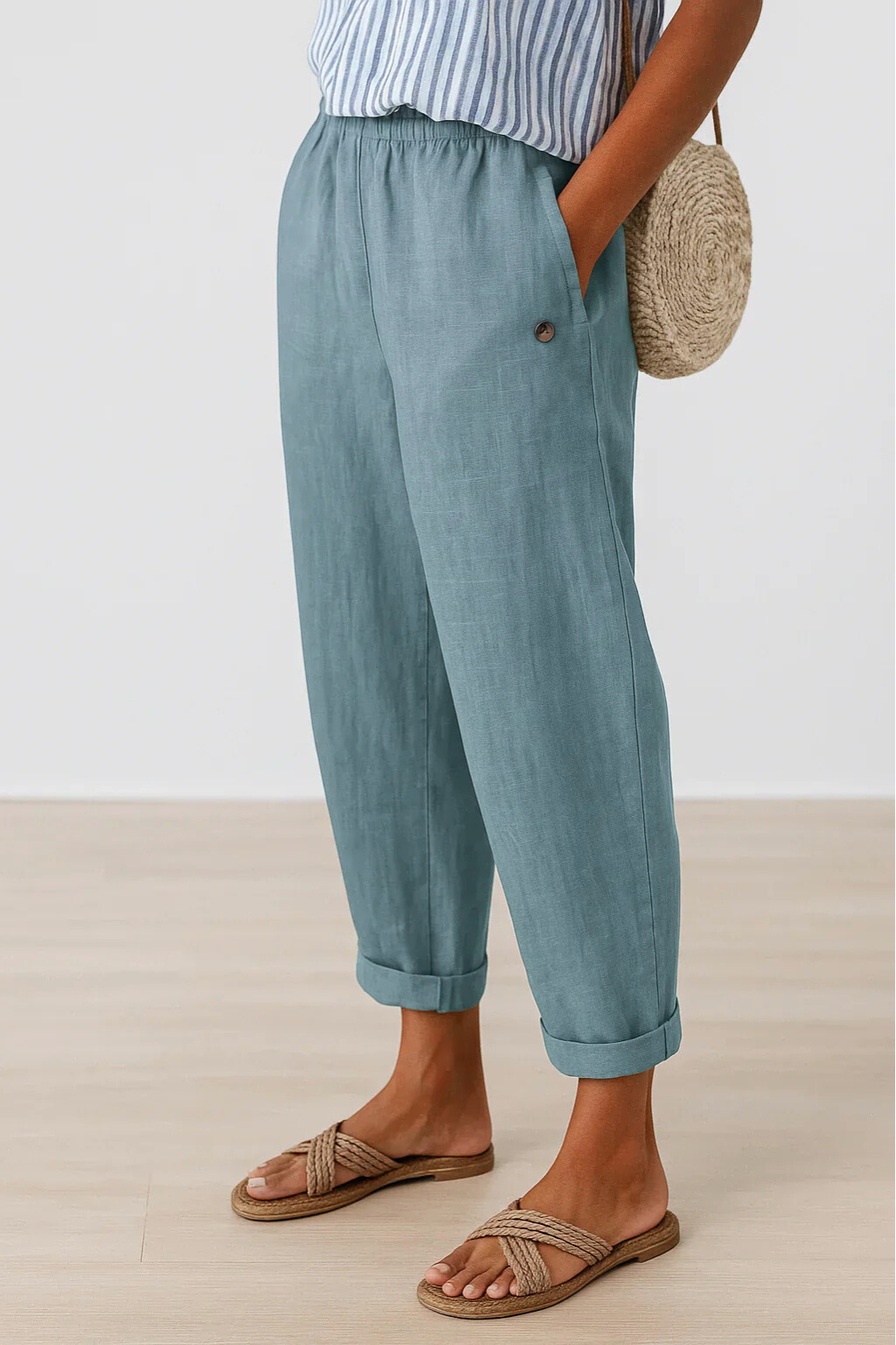 Estelle | Pantalon fluide en lin léger et confortable
