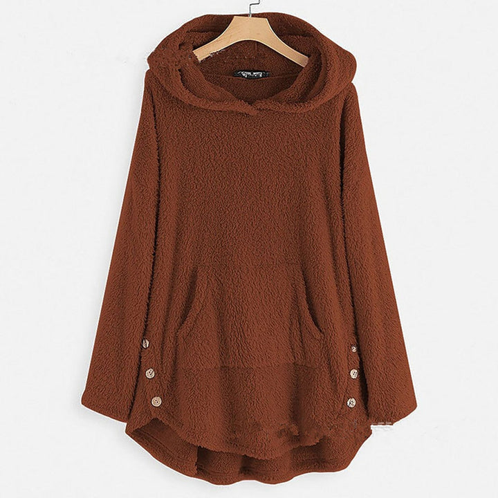 Agnès - Sweat à capuche peluche élégant