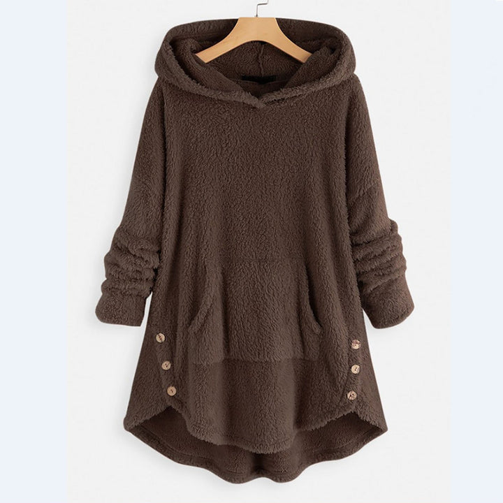 Agnès - Sweat à capuche peluche élégant