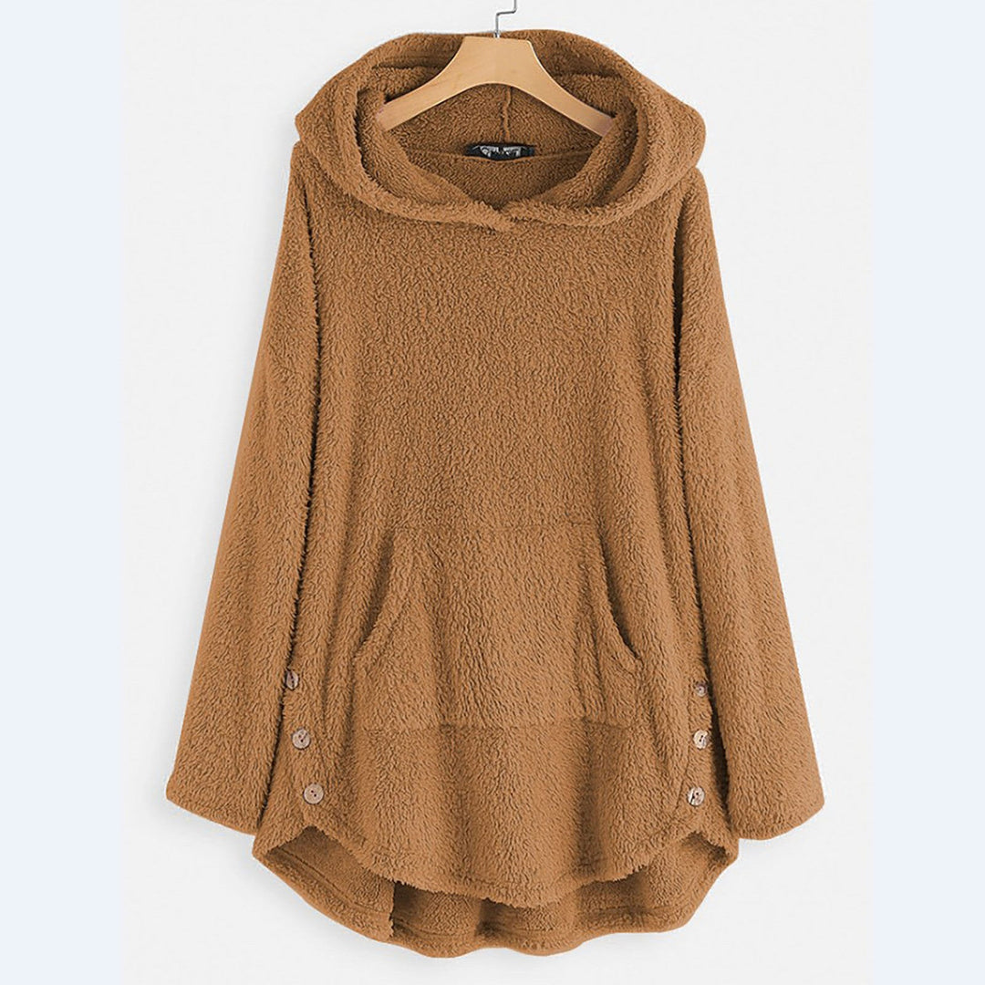 Agnès - Sweat à capuche peluche élégant