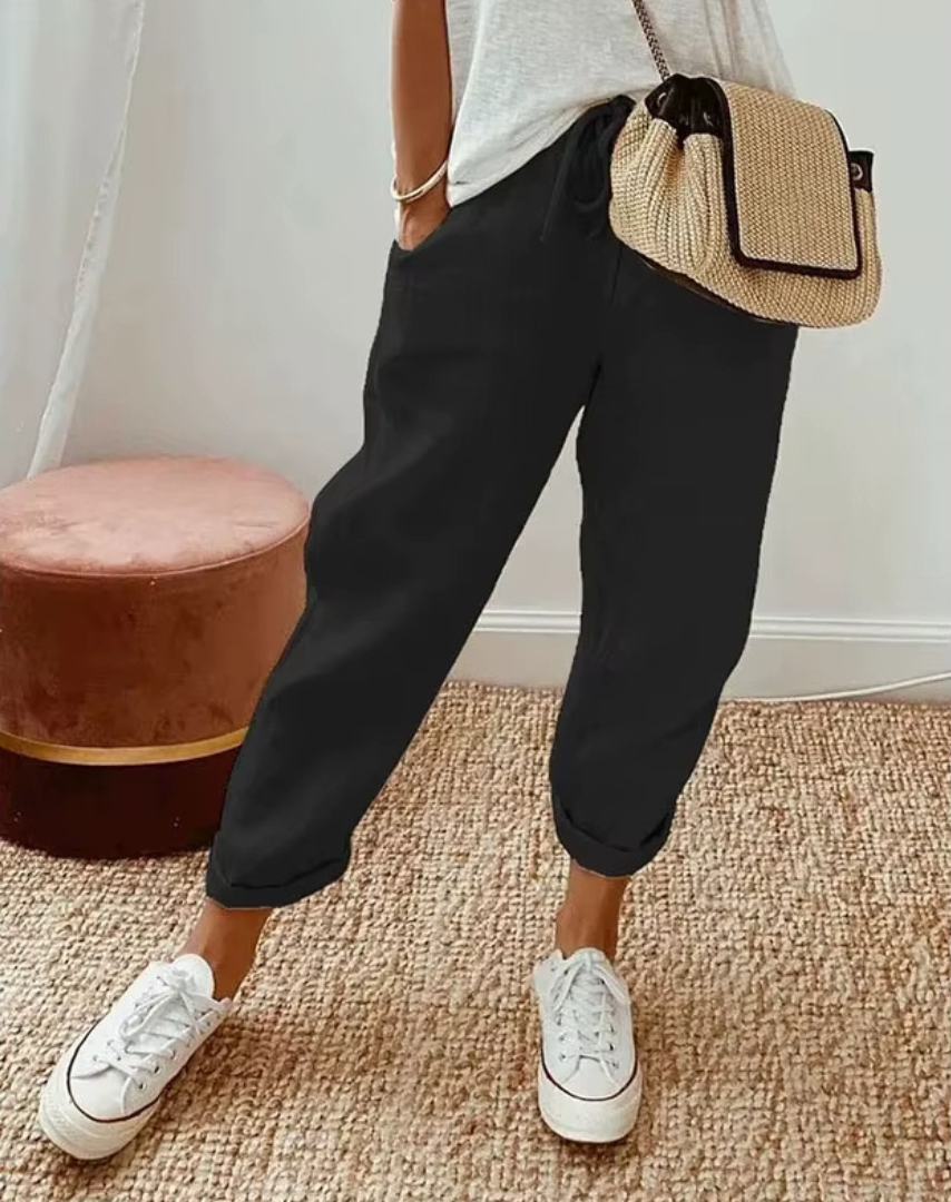 Eliana – Pantalon en lin naturel