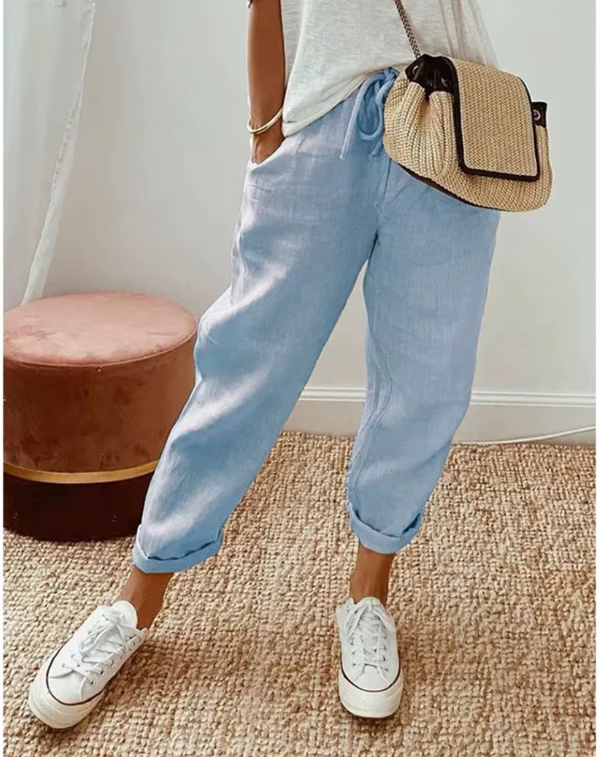 Eliana – Pantalon en lin naturel