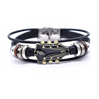 Claude - Bracelet en cuir pour guitare