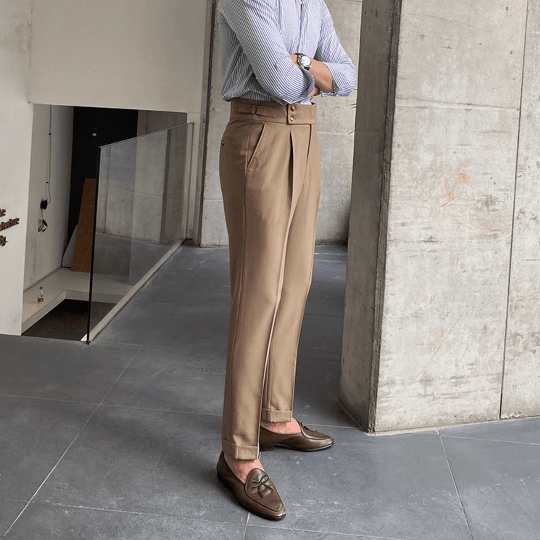 Edward - Pantalon Taille Haute Élégants
