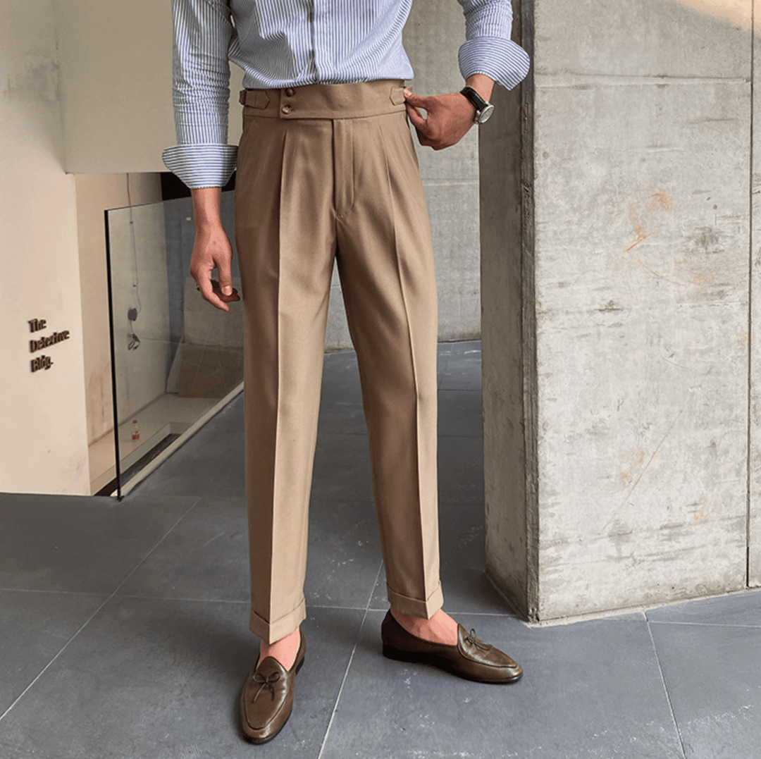 Edward - Pantalon Taille Haute Élégants