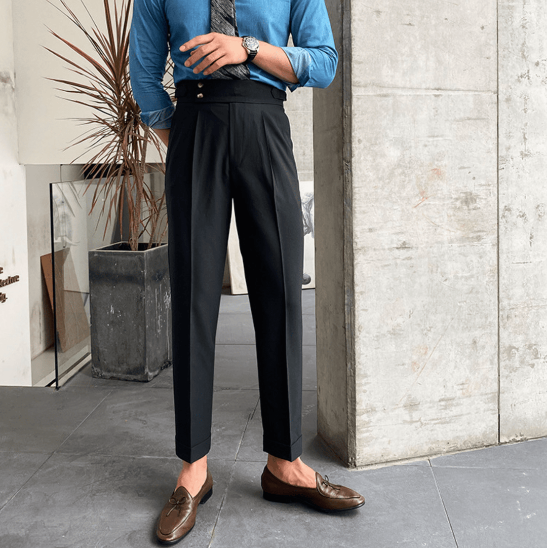 Edward - Pantalon Taille Haute Élégants