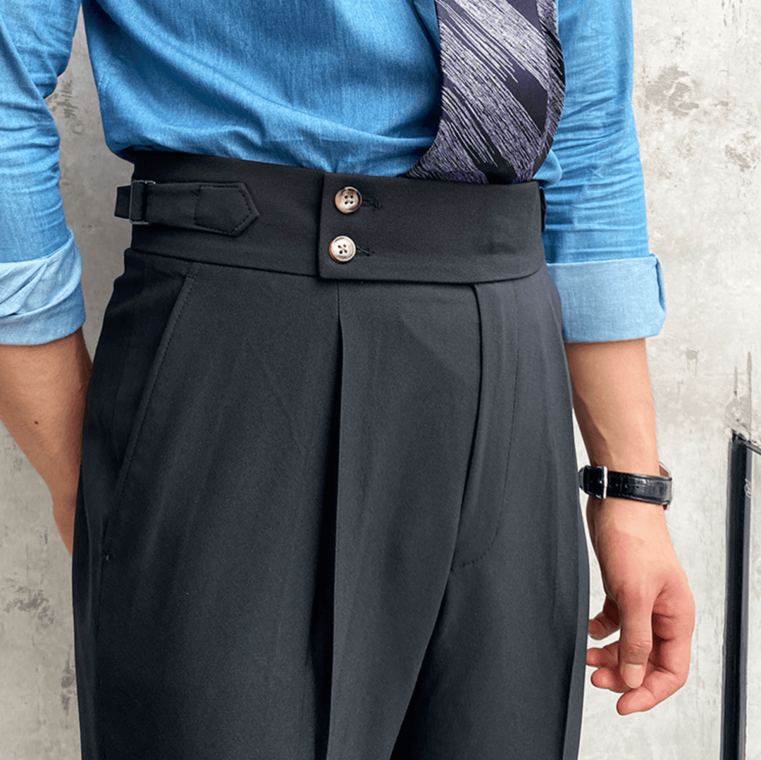 Edward - Pantalon Taille Haute Élégants