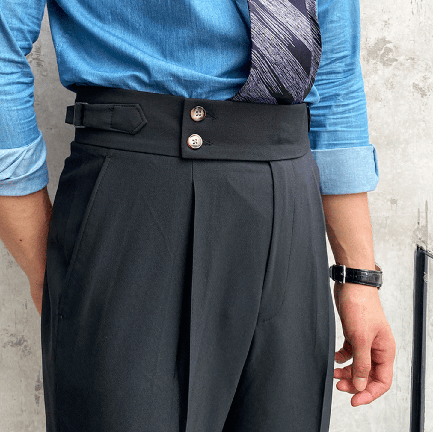 Edward - Pantalon Taille Haute Élégants