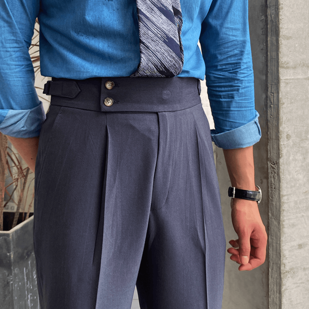 Edward - Pantalon Taille Haute Élégants