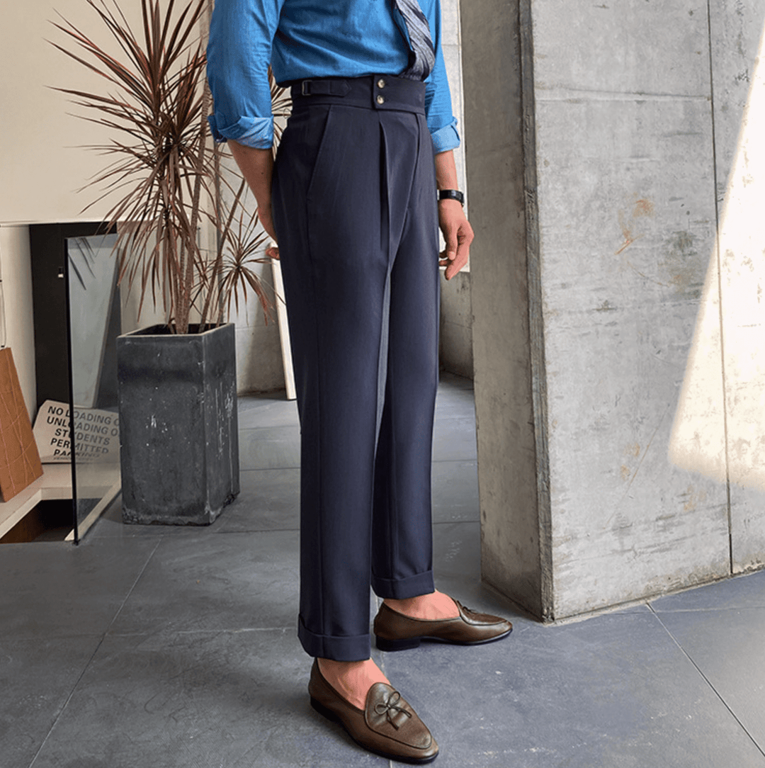 Edward - Pantalon Taille Haute Élégants