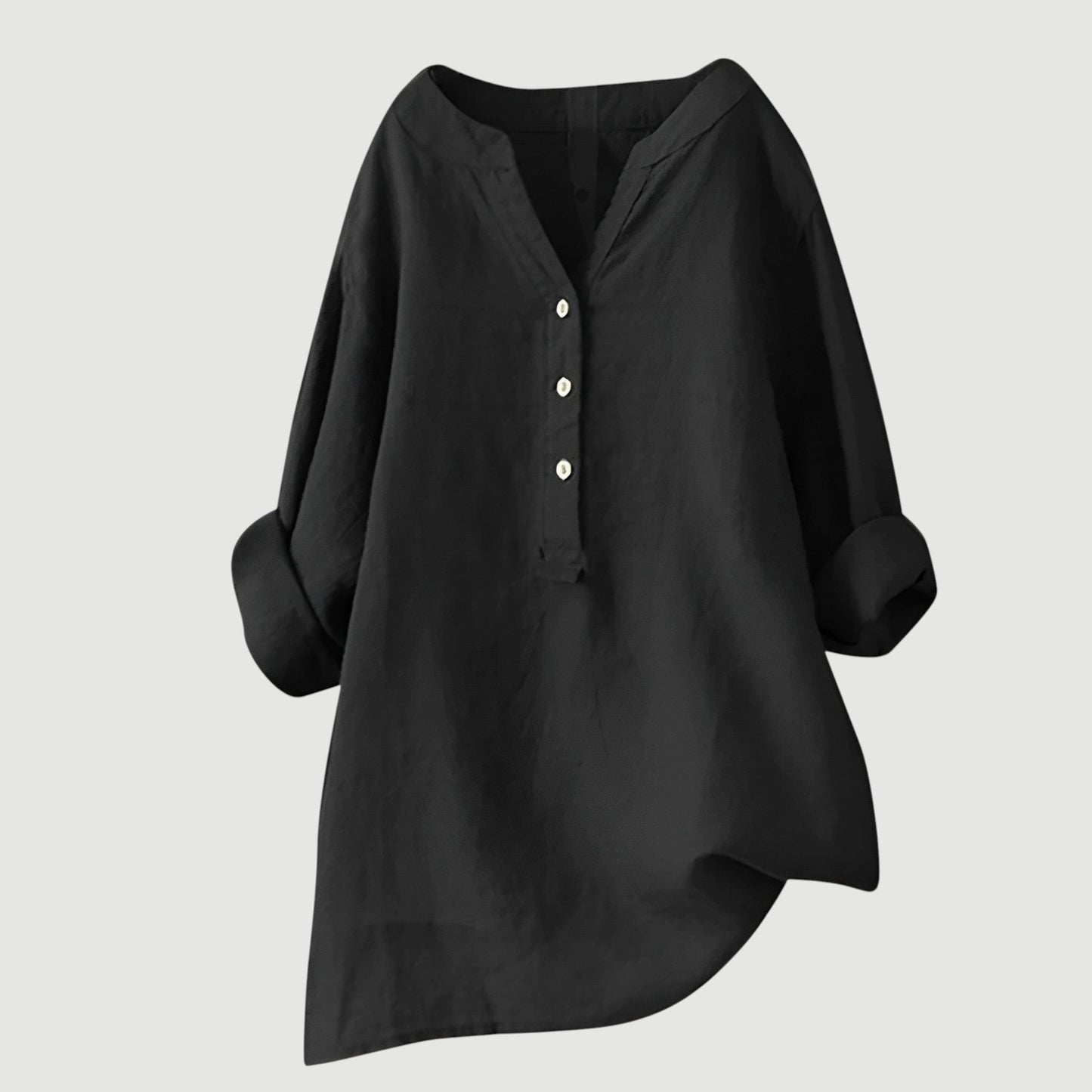 Mélina | Blouse Boutonnée en Lin Léger