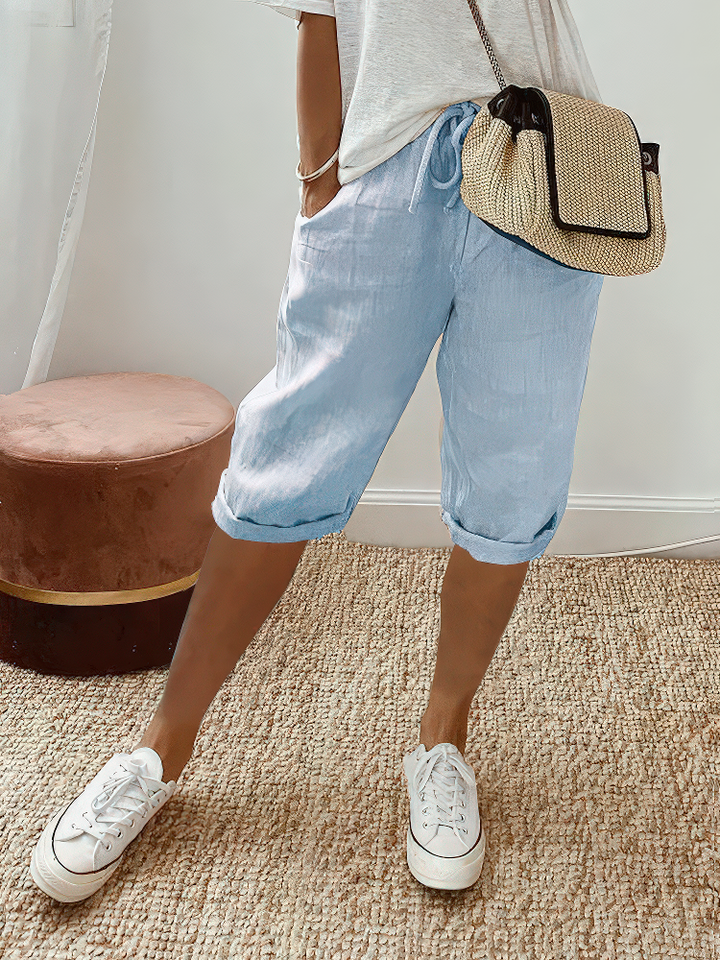 Marthe™ | Short confortable avec ourlet retroussé