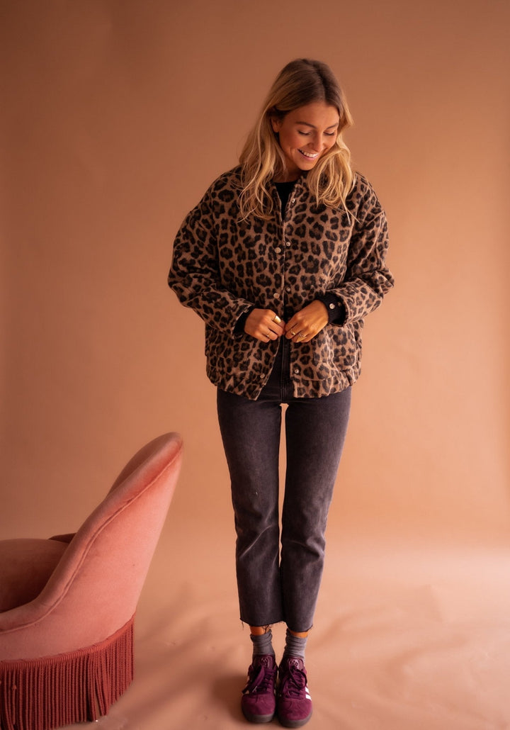 Léophrine – Veste tendance à imprimé léopard
