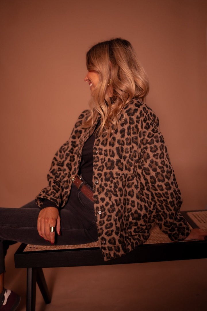 Léophrine – Veste tendance à imprimé léopard
